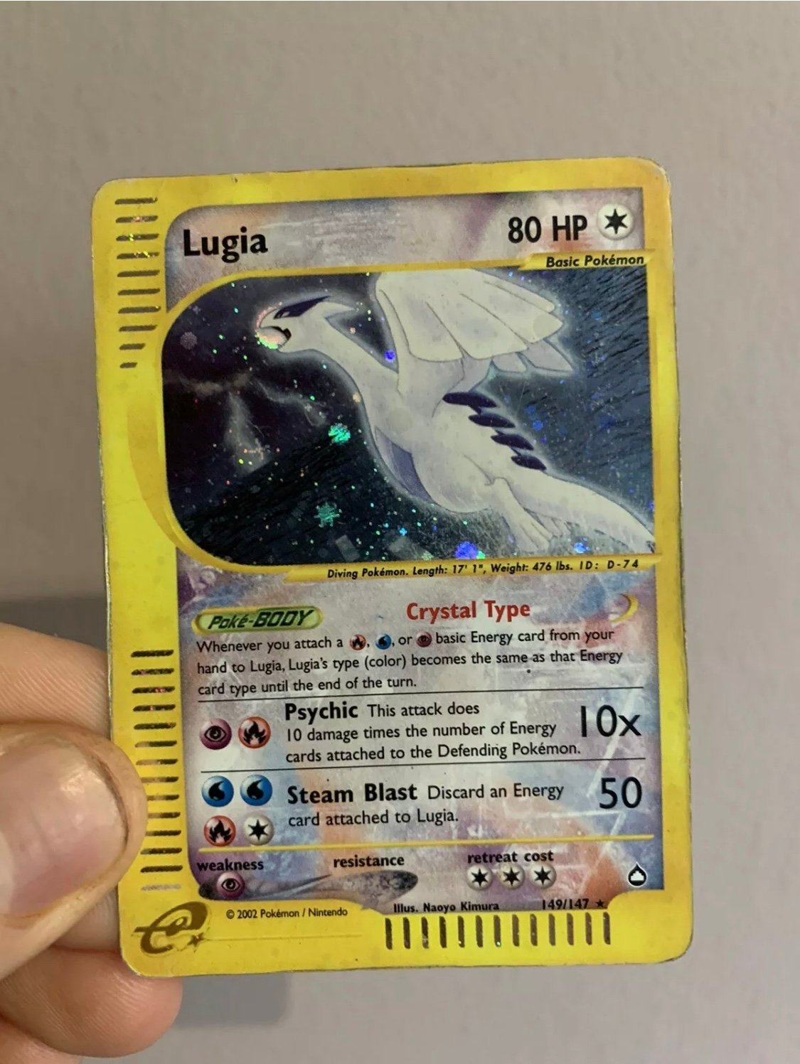 Lugia secret Crystal Holo Pokemon kort 149/147 .. (406567795) ᐈ Köp på