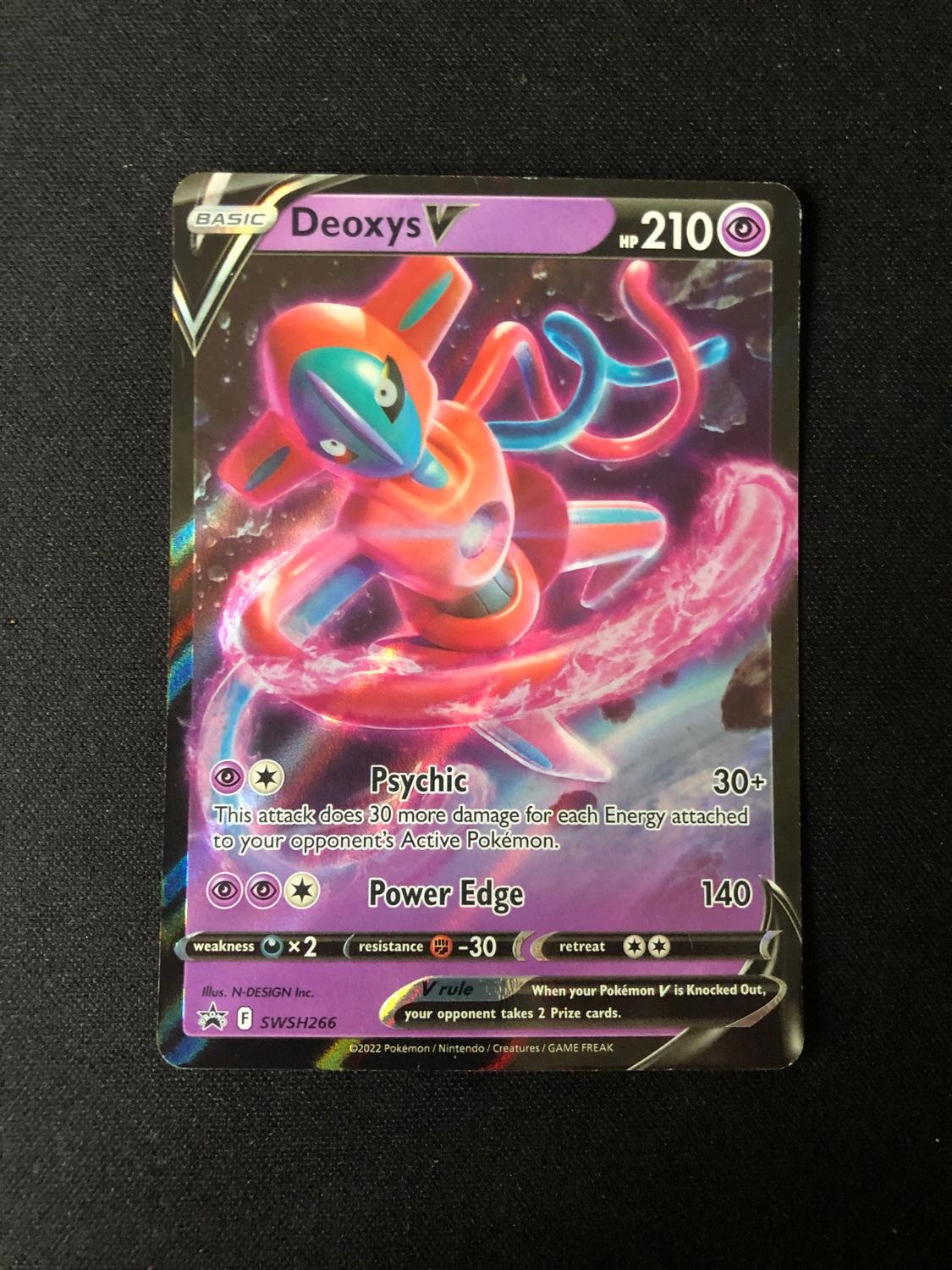 Deoxys V SWSH266 Promo Ultra Rare Pokemon TCG NM