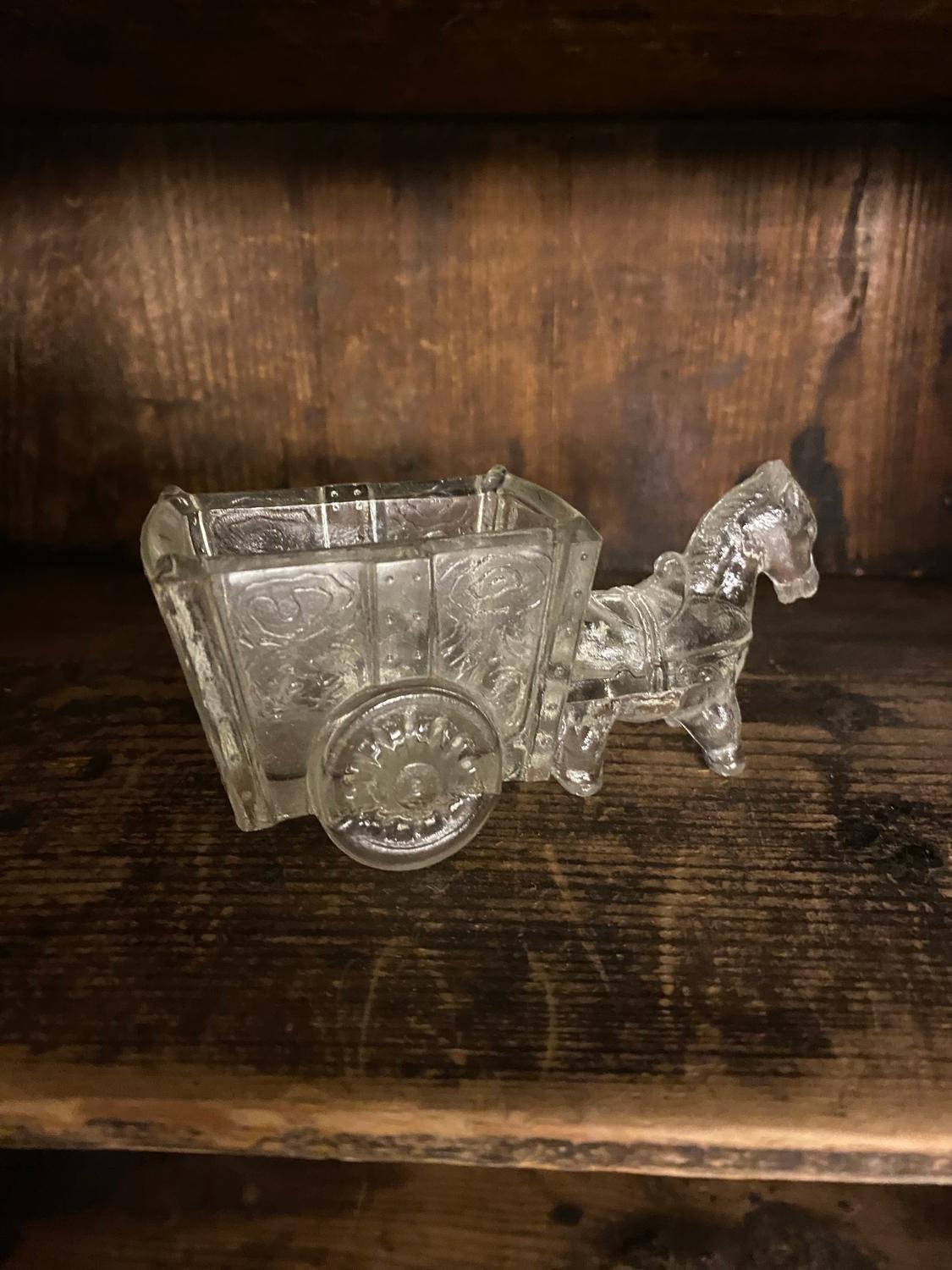 Häst vagn glas glashäst retro | Köp på Tradera (591898495)