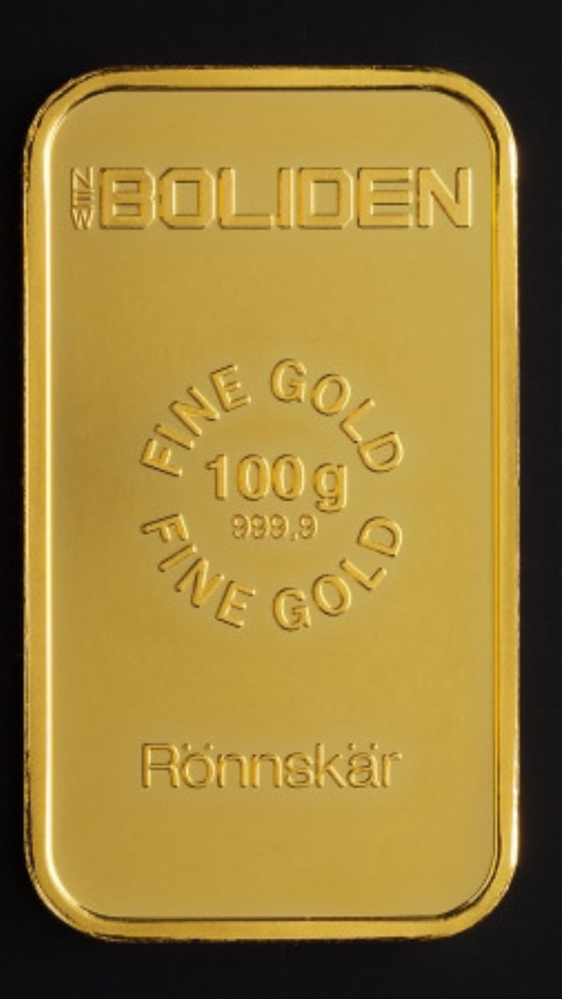 BOLIDEN GULDTACKA 999.9 FINEGOLD Sweden 100g 24.. (337352225) ᐈ Köp på