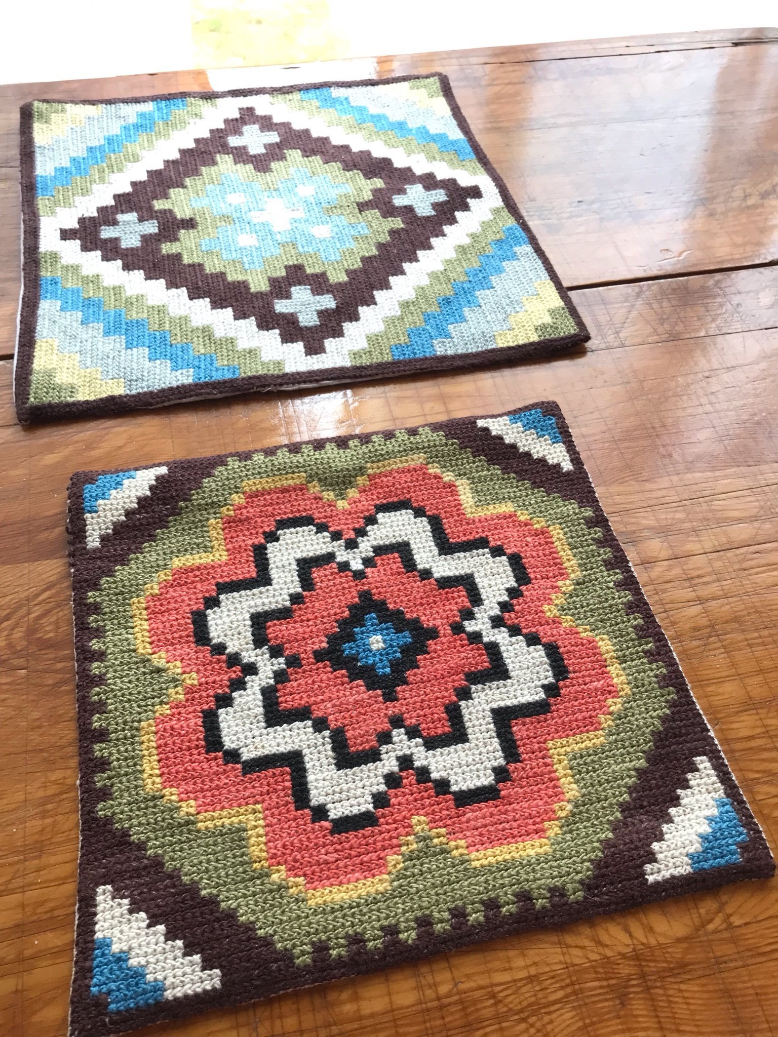 Vackert broderi för applikation sy hobby väska kudde broderade blå grön retro Vackert broderi för applikation sy hobby väska kudde broderade blå grön retro
