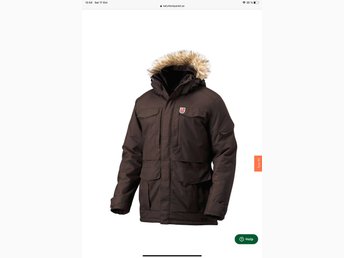 Fjällräven YUPIK PARKA jacka Herr XL BLACK BROWN Fjällräven YUPIK PARKA jacka Herr XL BLACK BROWN