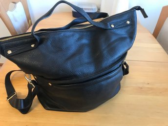 Wera Stockholm väska skinn svart ny Wera Stockholm väska skinn svart ny