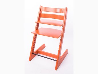 STOKKE TRIPP TRAPP barnstol orange nya modell 2007 STOKKE TRIPP TRAPP barnstol orange nya modell 2007