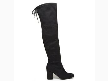 Duffy overknee stövel svart stretch stl 39 Duffy overknee stövel svart stretch stl 39