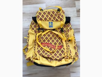 Stor ryggsäck med Cloetta kexchoklad mönster Stor ryggsäck med Cloetta kexchoklad mönster