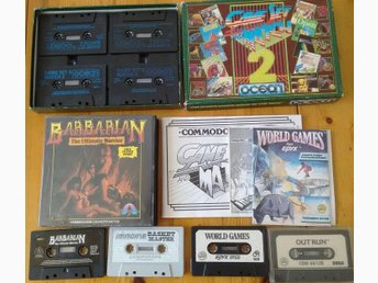 Commodore C64 spelpaket - Outrun Barbarian mm