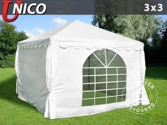 Partytält UNICO 3x3m, Vit Paviljong, .. (426373014) ᐈ Partytält UNICO 3x3m, Vit Paviljong, .. (426373014) ᐈ