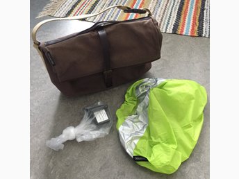 brompton roll top bag waxed canvas