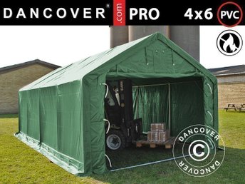 Lagertält PRO 4x6x2x3,1m PVC Grön, Tält.. (426374312) ᐈ Lagertält PRO 4x6x2x3,1m, PE. Lagertält Grå. Köp lagertält i