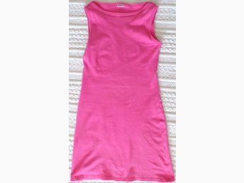 skön pinkrosa ärmlös klänning med båtringning b.. (414872899 skön pinkrosa ärmlös klänning med båtringning b.. (414872899