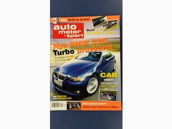 Auto Motor Sport Nr 15 2006 Bmw 335i Coupe 269796306 Á Kop Pa Tradera