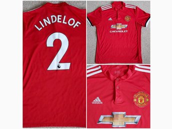 MANCHESTER UNITED Adidas Mens Home Matchtröja LINDELOF 2 201718 Shirt LARGE MANCHESTER UNITED Adidas Mens Home Matchtröja LINDELOF 2 201718 Shirt LARGE