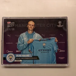 Topps Now Erling Haaland Signs For Manchester City Purple #63/99