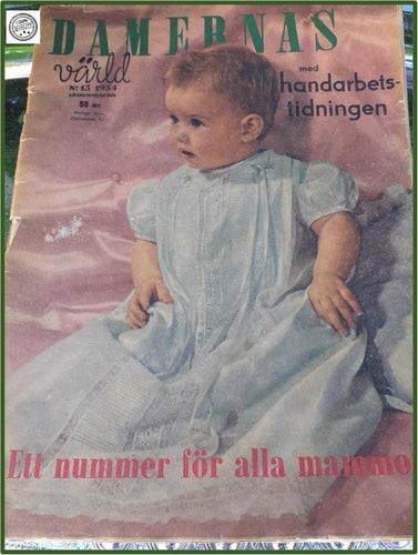 Damernas värld nr 13 1954 Ett nummer för alla mammor innehåller Reklam