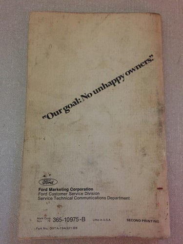 1974 Ford Truck F-100 thru F-350, P- & M-series Operator's Manual