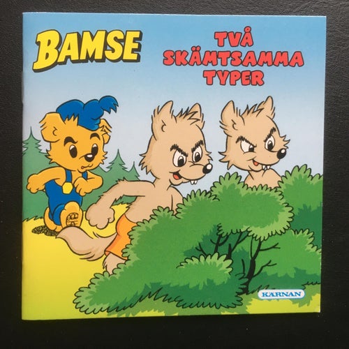 BAMSE TVÅ SKÄMTSAMMA TYPER - KÄRNAN bok i pixi format