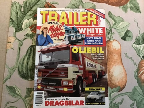 TRAILER NR 11 1990 BERGSLAGENS OLJOR,FIKET OSCAR SKILLINGARYD,CTC KÖR WHITE