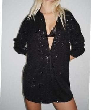 Oversized sequin dress