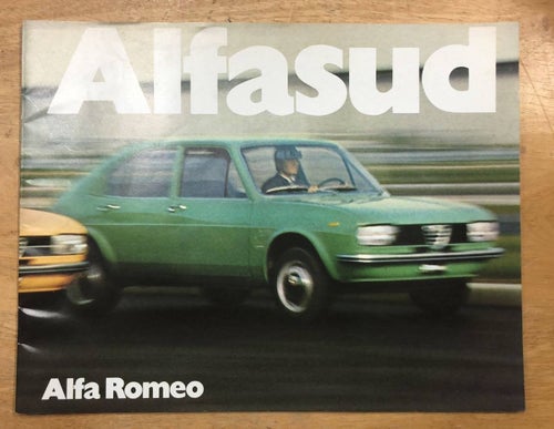 Försäljningsbroschyr Alfa Romeo Alfasud