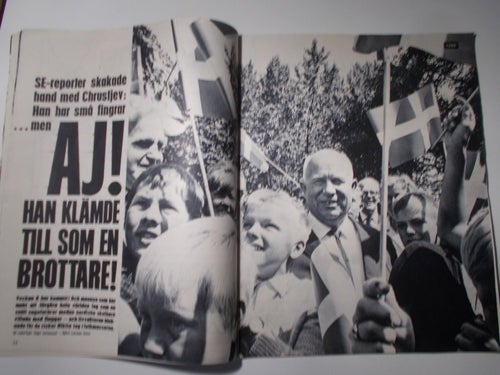 SE Nr 26 1964 Chrustjev i Sverige Liverpool pop Beatles Veronique Vendell