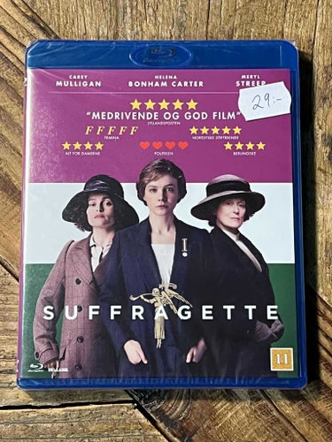 Suffragette (2015) Meryl Streep blu-ray (dansk utgåva) NY inplastad!