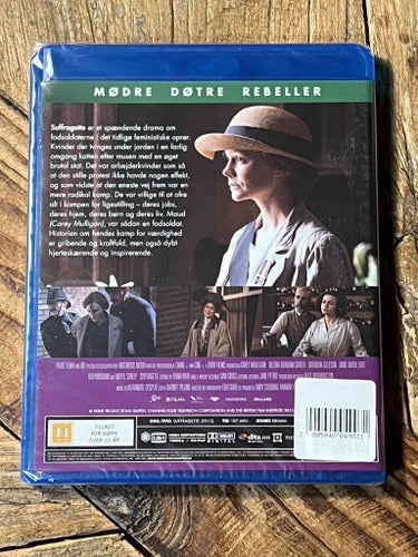 Suffragette (2015) Meryl Streep blu-ray (dansk utgåva) NY inplastad!