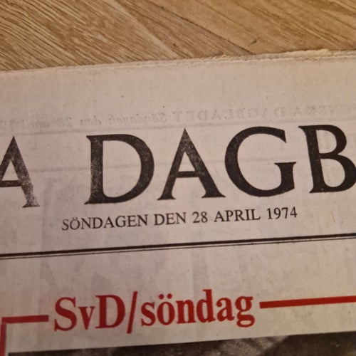 Svenska Dagbladet 28 april 1974