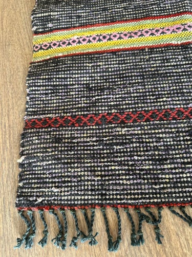 Handvävd trasmatta i bomull, 2.90 x57 cm