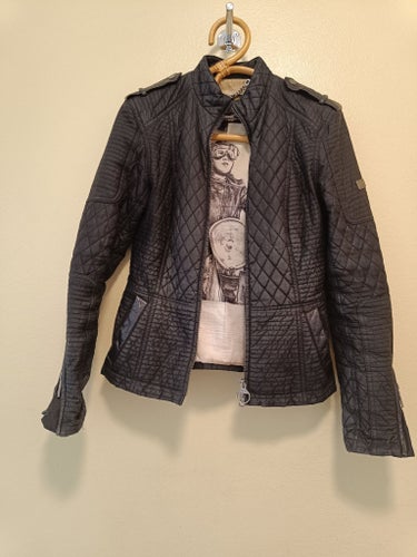Barbour biker svart jacka, storlek 36