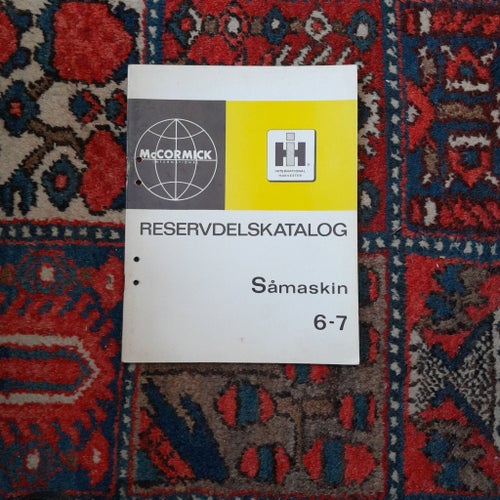 Reservdelskatalog Såmaskin 6-7 McCormick International Harvester