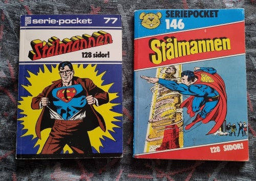 Stålmannen Seriepocket 77 och 146