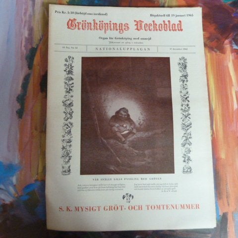 GRÖNKÖPINGS VECKOBLAD, 1964 DECEMBER 17, TIDNING