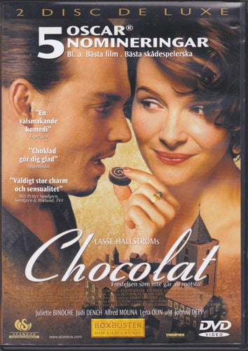 DVD / Chocolat / 2-disc De Luxe / Johnny Depp, Lena Olin / Fint skick