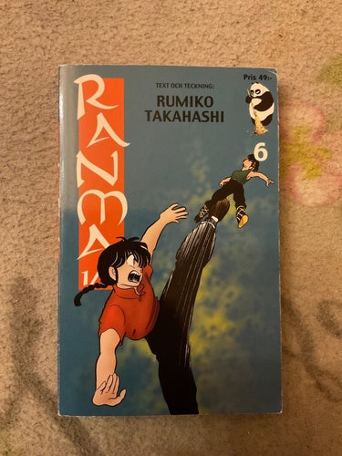 Ranma vol 6 - svenska manga anime fantasy rumiko takahashi inu yasha inuyasha