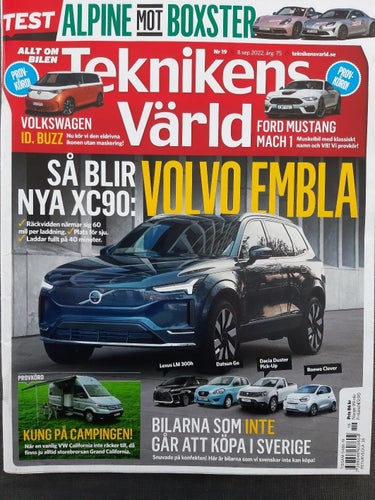 Teknikens Värld nr 19 2022: Ford Mustang Mach 1, Alpine A110 Légende GT