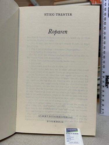 Roparen av Stieg Trenter. bok, Very Good plus
