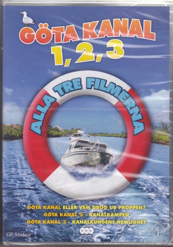 DVD-box / Göta Kanal 1-3 / 3-disc / Eva Röse, Sara Sommerfeld / Ny & Inplastad