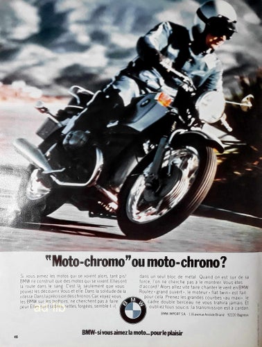 BMW MC, REKLAMANNONS AD 1973