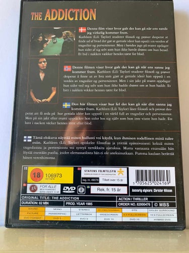 The addiction, Dvd