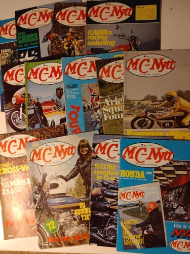 MC Nytt 1975 - 1979. 13 st tidningar