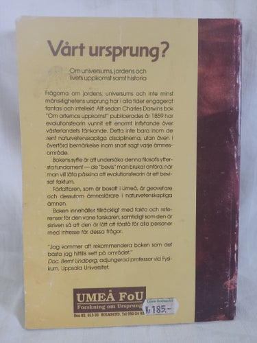 Vårt ursprung? av Mats Molén, 1988
