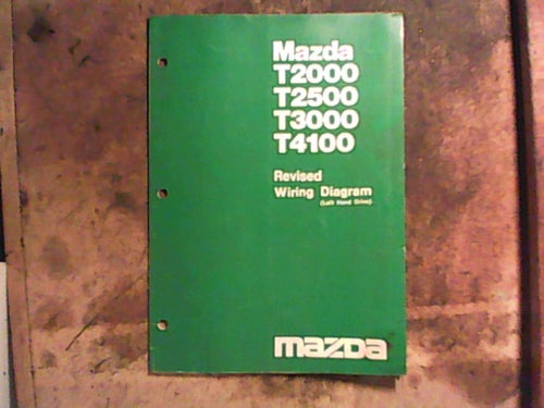 Mazda T2000, 1983, verkstadshandbok, elschema T2500, T3000, T4100