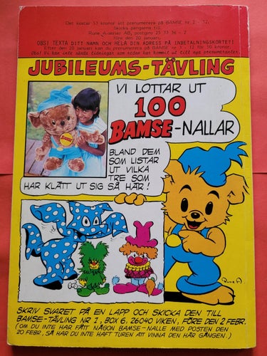 Bamse nr 1 från 1983