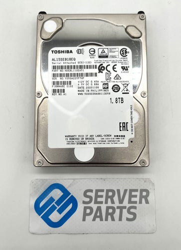 Toshiba 1.8TB 10K SAS 12G 2.5" AL15SEB18EQ