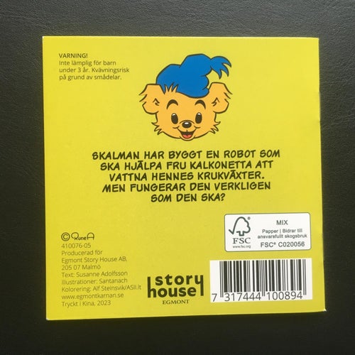 BAMSE DEN OLYDIGA ROBOTEN - KÄRNAN bok i pixi format