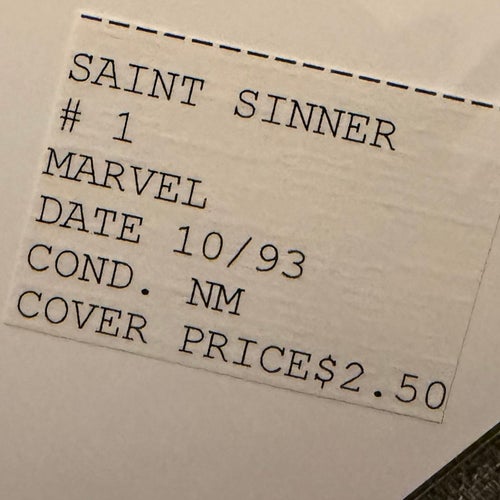 Saint Sinner #1 (1993) Clive Barker!