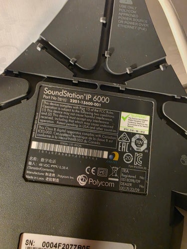Polycom SoundStation IP 6000 Konferenstelefon