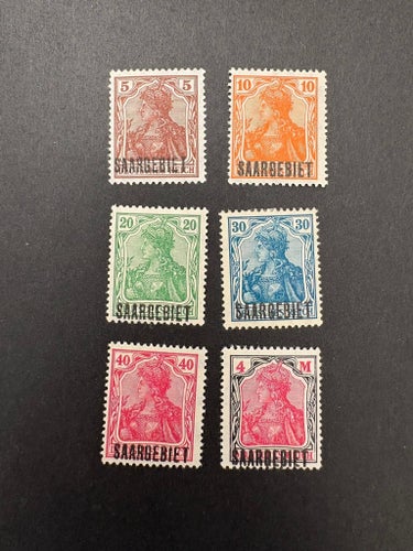 Saargebiet | mi 44-49 | * | 1920 New Colors