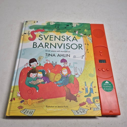 Svenska Barnvisor av Tina Ahlin, 2019 musikbok sångbok barnbok